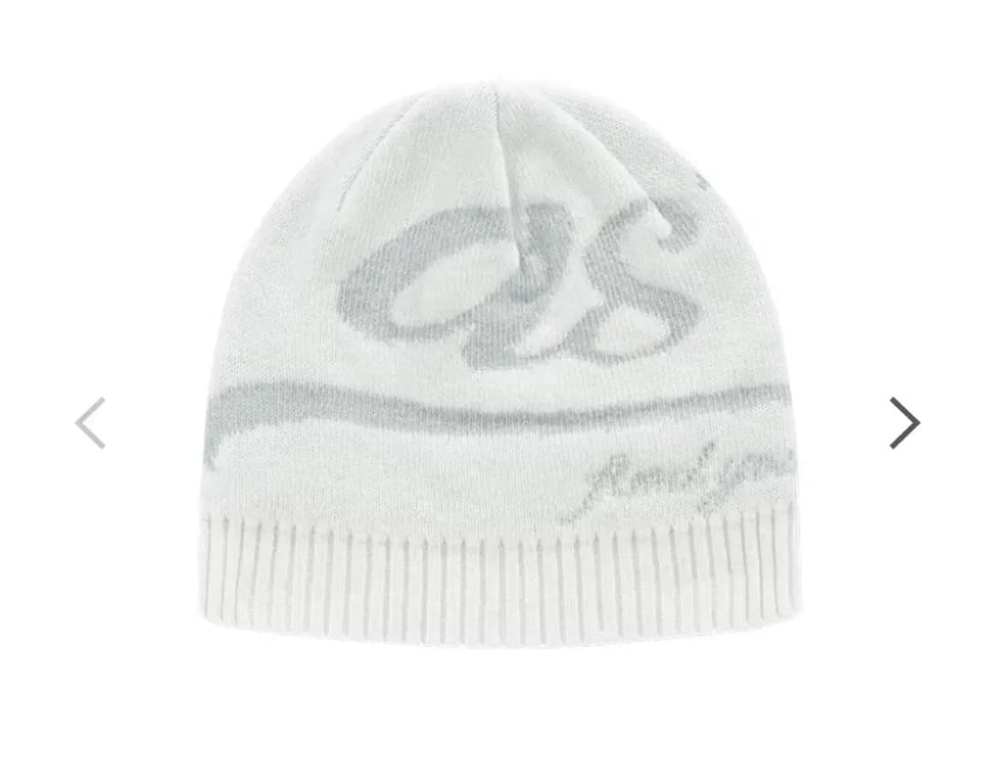 당일배송/새상품) 애즈온 CREW BEANIE 비니 화이트 상품이미지1