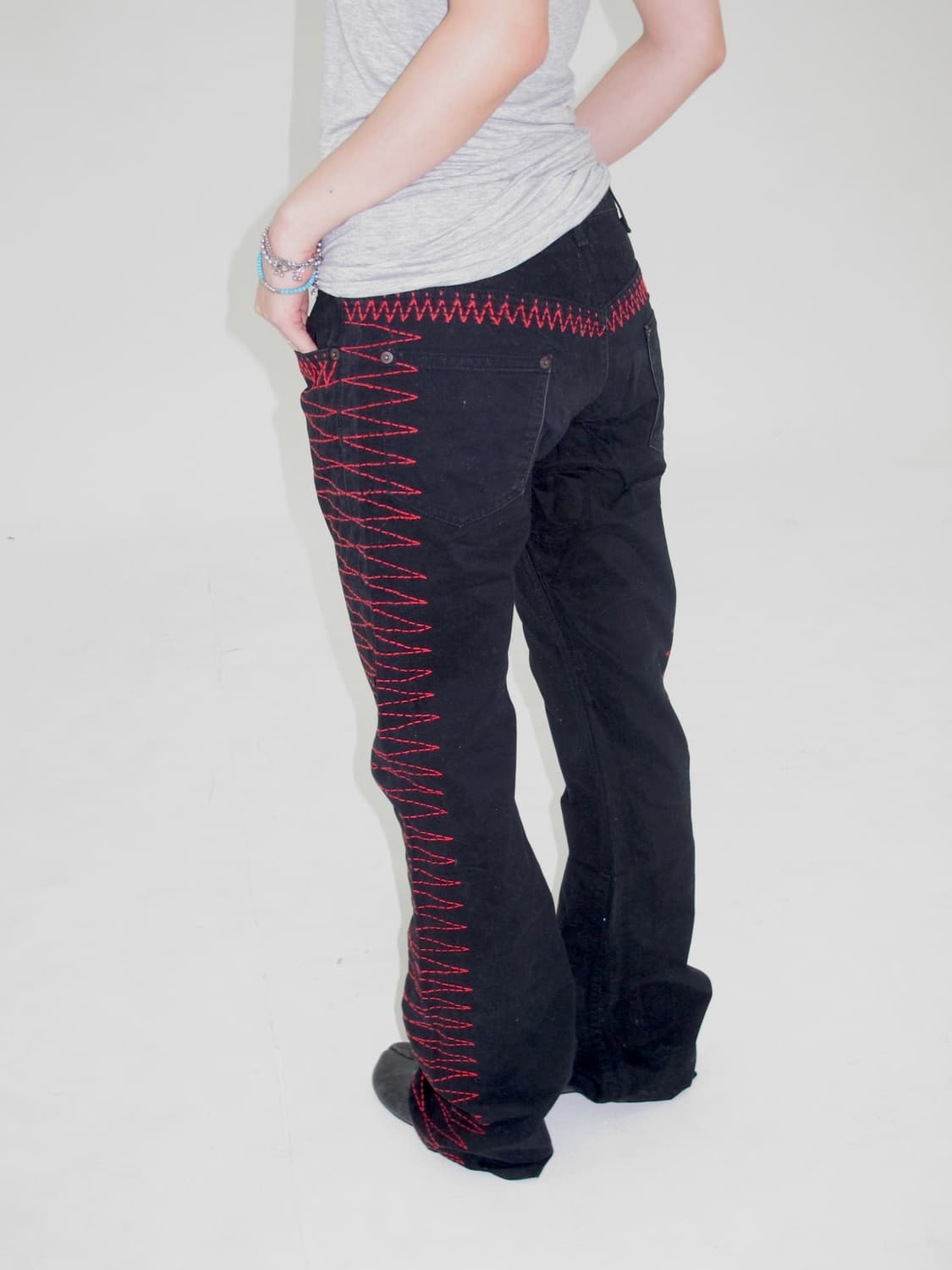 •언더커버 03SS Scab  "Giz Stitch"팬츠 상품이미지1