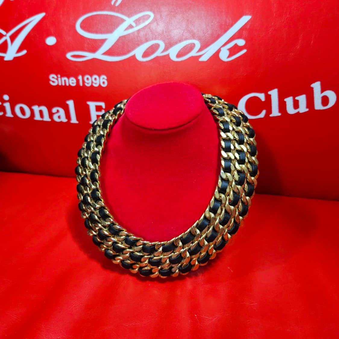 Vintage Gold Leather 레이어드 네크리스 상품이미지1