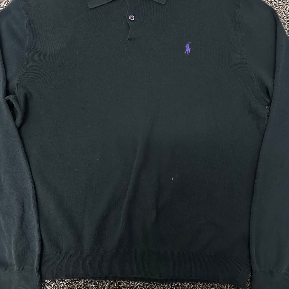 POLO 폴로 랄프로렌 카라티 긴팔티셔츠 블랙 M 상품이미지2