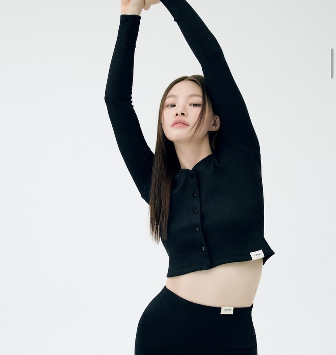 G CLASSIC RIB V-NECK CARDIGAN (BLACK) 상품이미지1