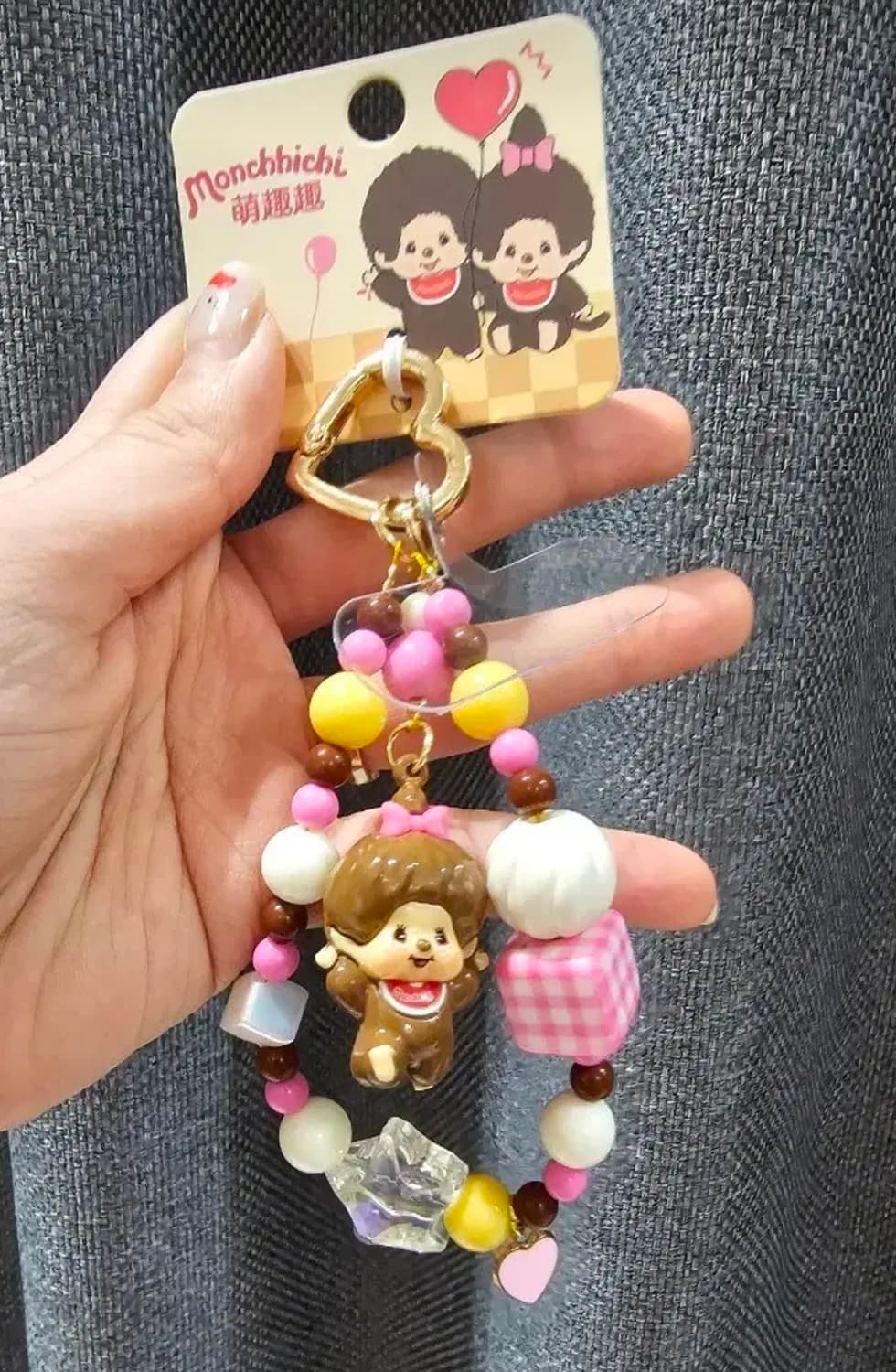 미니소 몬치치 핸드폰 스트랩 여아 상품이미지1