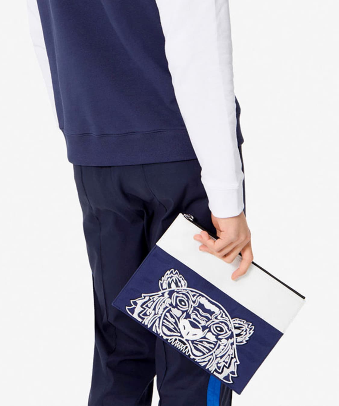 겐조 (KENZO) 컬러블럭 타이거 레터링 양면 로고 클러치백 상품이미지10