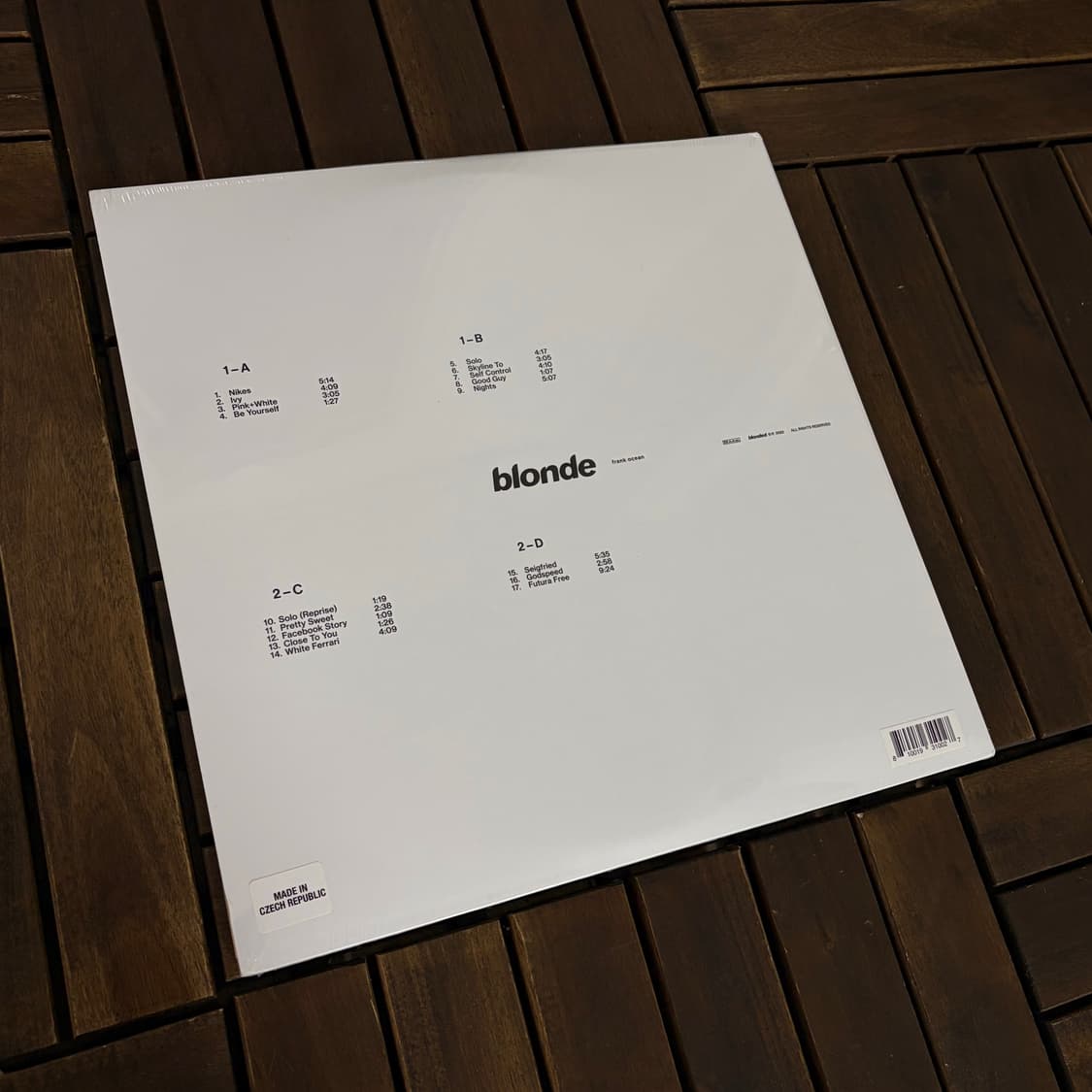 프랭크오션 블론드 LP 미개봉 상품이미지2