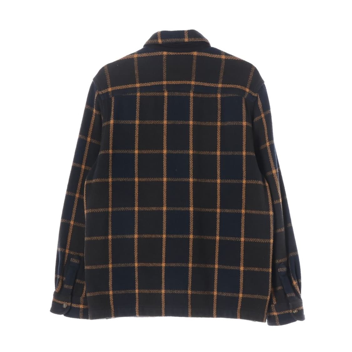 팀버랜드 네이비 오렌지 체크 플란넬 워크 셔츠 M 상품이미지2