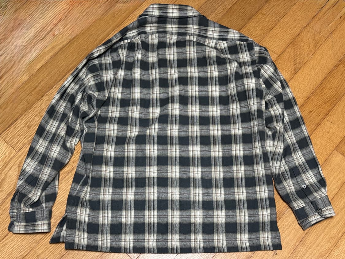 [1]아워셀브스 빈티지 체크셔츠 자켓 블랙 상품이미지2
