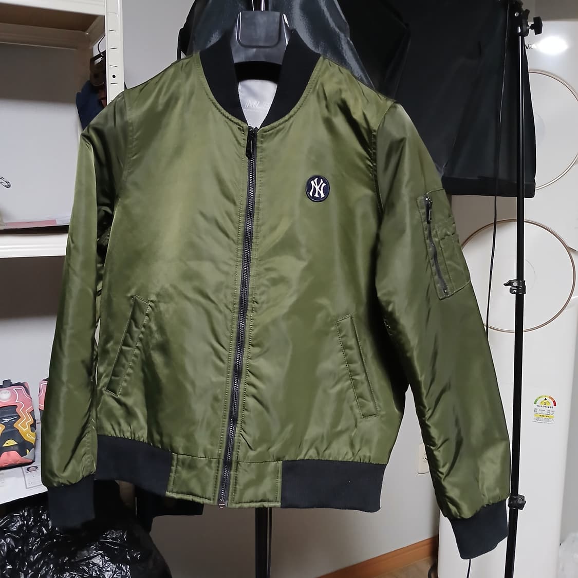 MLB 양키즈 항공점퍼 자켓 85 xs 마원 카키 상품이미지2