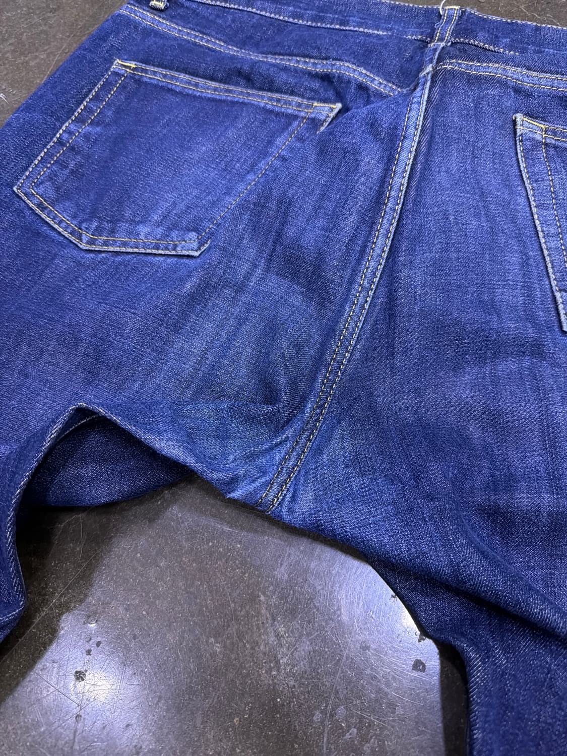 유니폼브릿지 셀비지 데님팬츠 딥인디고 XL 상품이미지8