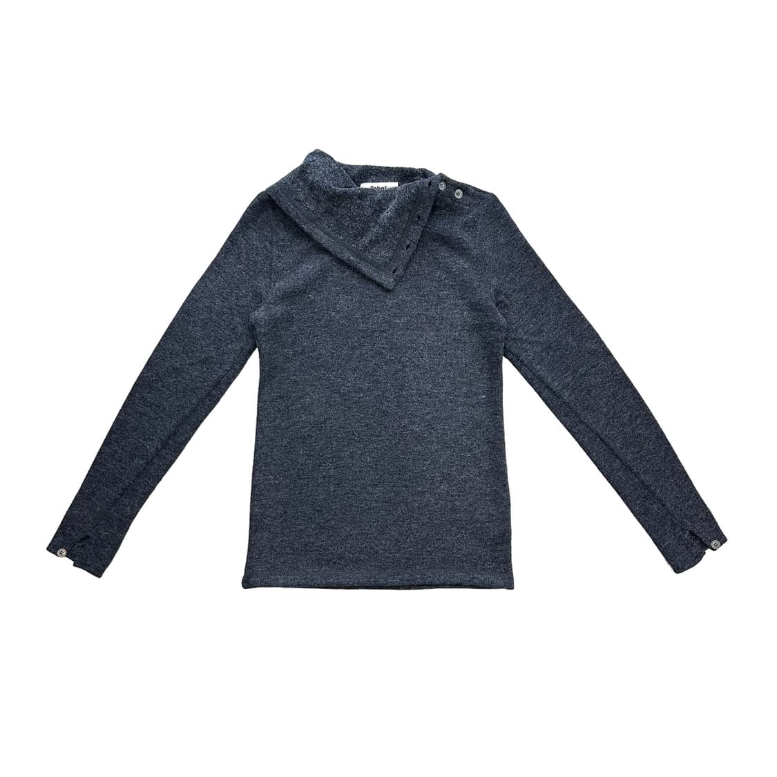 지초이 AW23 FROSTED BUTTON POLAR (NAVY GREY 상품이미지1