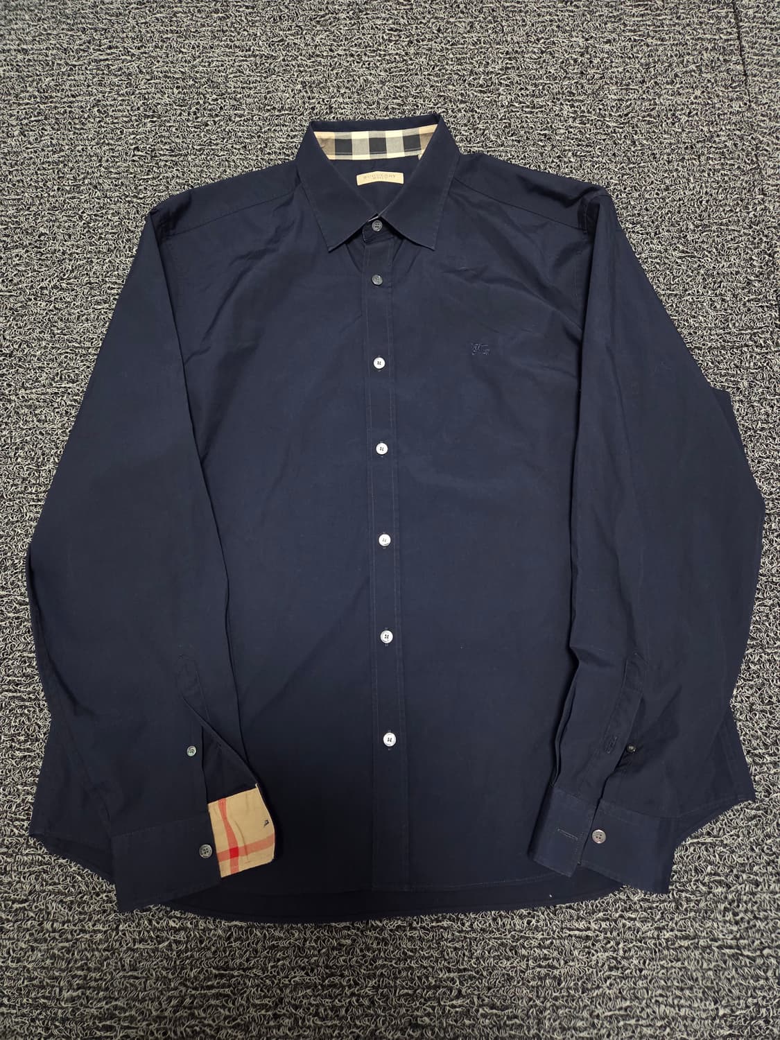 버버리 셔츠/2XL/네이비(9) 상품이미지1