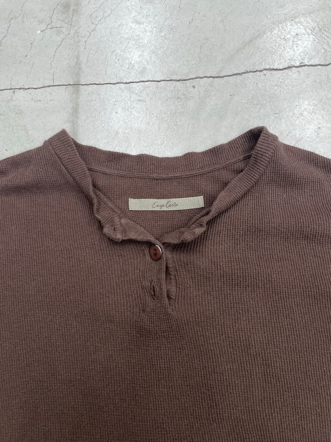 Enza Costa waffle Longsleeve 상품이미지2