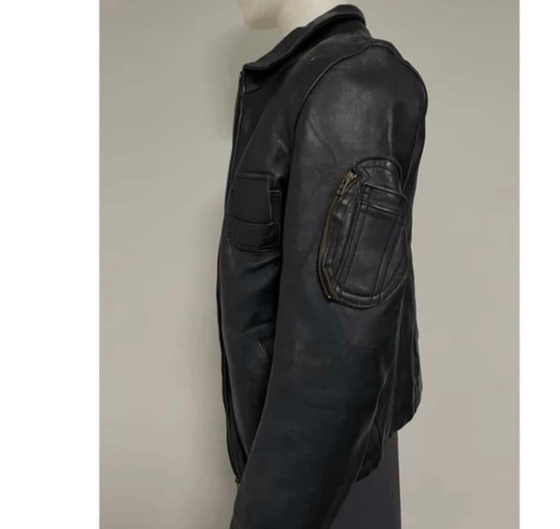 프렌치 air force 레더 자켓 상품이미지2