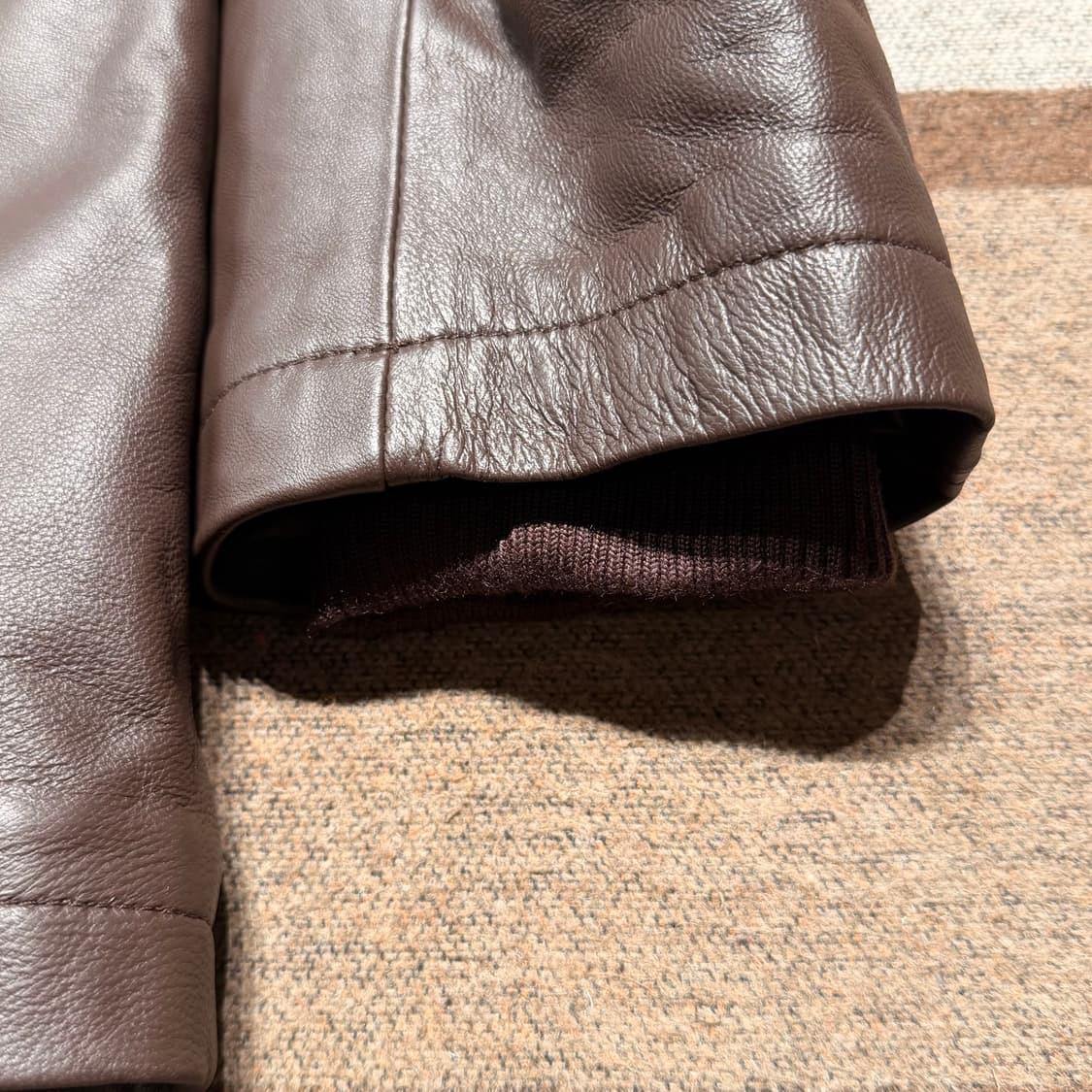 파크랜드 구스다운 램스킨 레더 카 코트 110 양가죽 자켓 상품이미지7