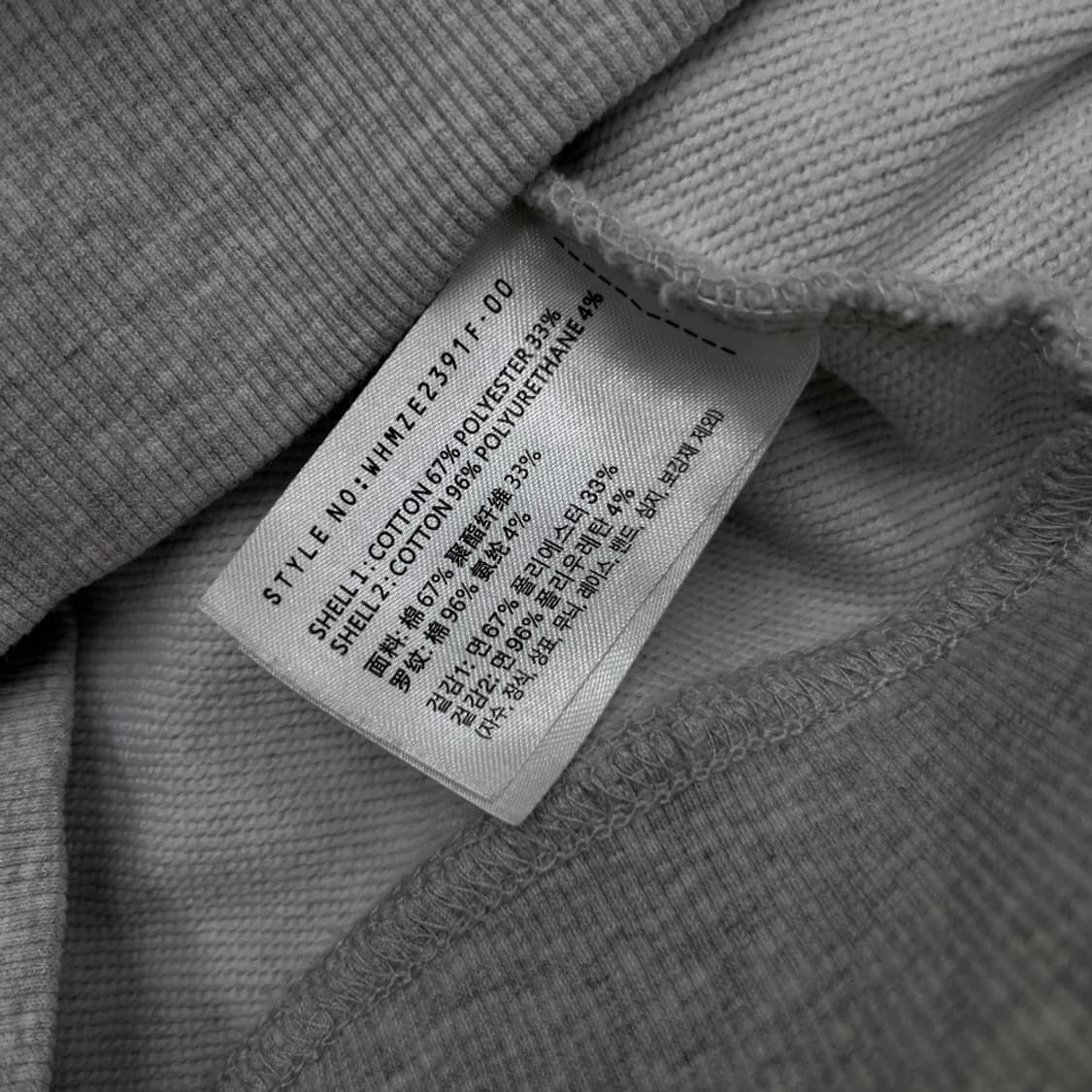 후아유 캘리포니아 백멜란지 크롭 후드집업 S 상품이미지7