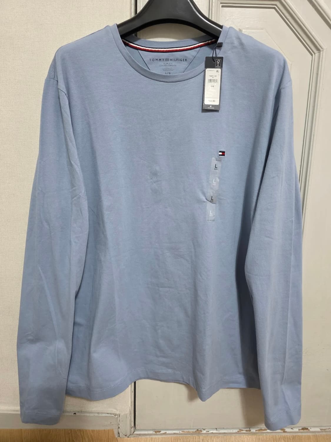 [새제품] 타미힐피거 스트레치 코튼 롱슬리브 긴팔티 L 상품이미지1
