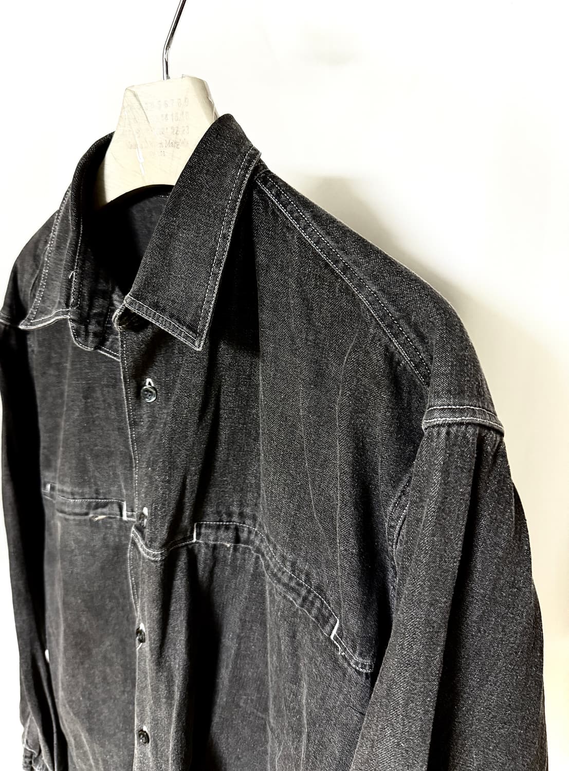 꼼데가르송 99s 田中慶一 빈티지 워시드 데님 셔츠 상품이미지2