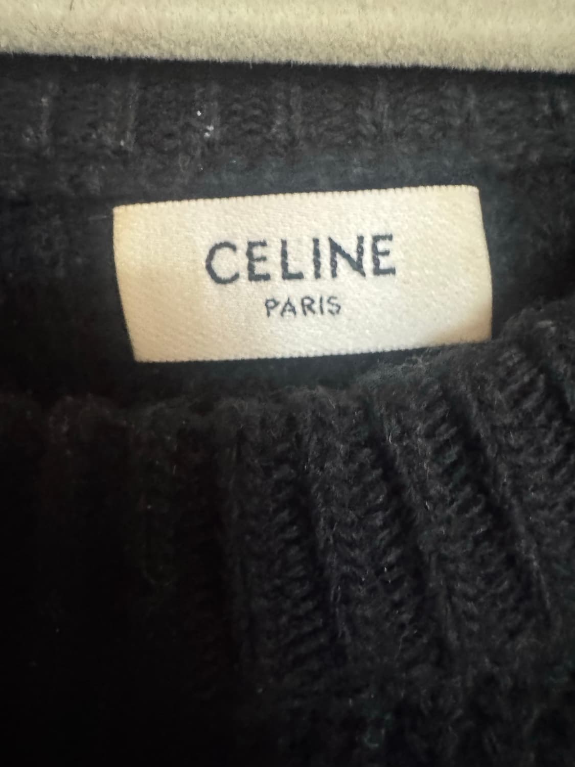 셀린느 울 리브드 니트 xs 상품이미지2