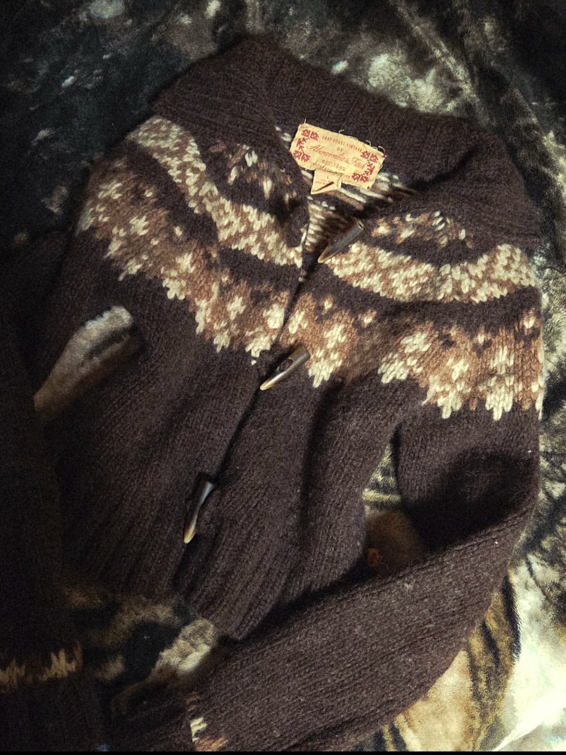 아베크롬비 코위찬 떡볶이 니트 가디건 L 상품이미지1