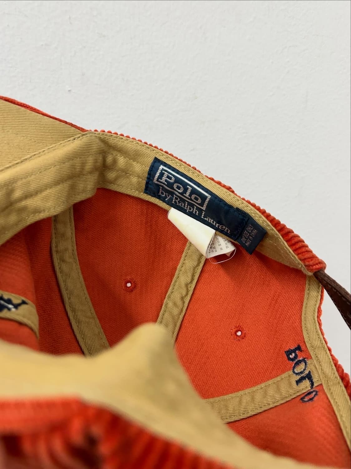 폴로 랄프로렌 코듀로이 볼캡 오렌지 상품이미지4