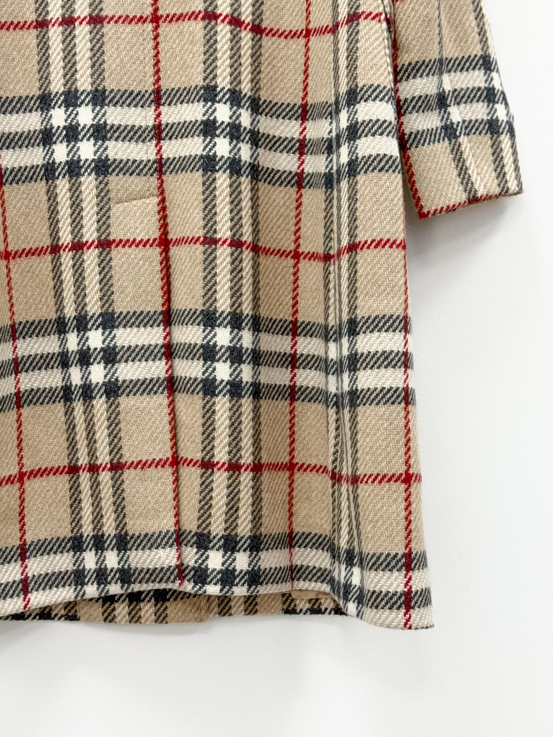 Burberry Nova Check Wool Coat Beige 상품이미지5