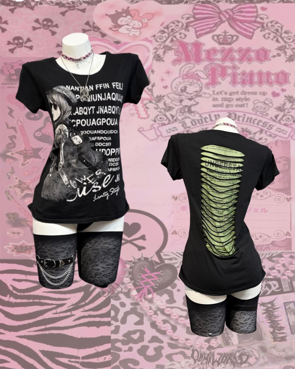 00's girl Printing cubic back web sleeve 상품이미지1