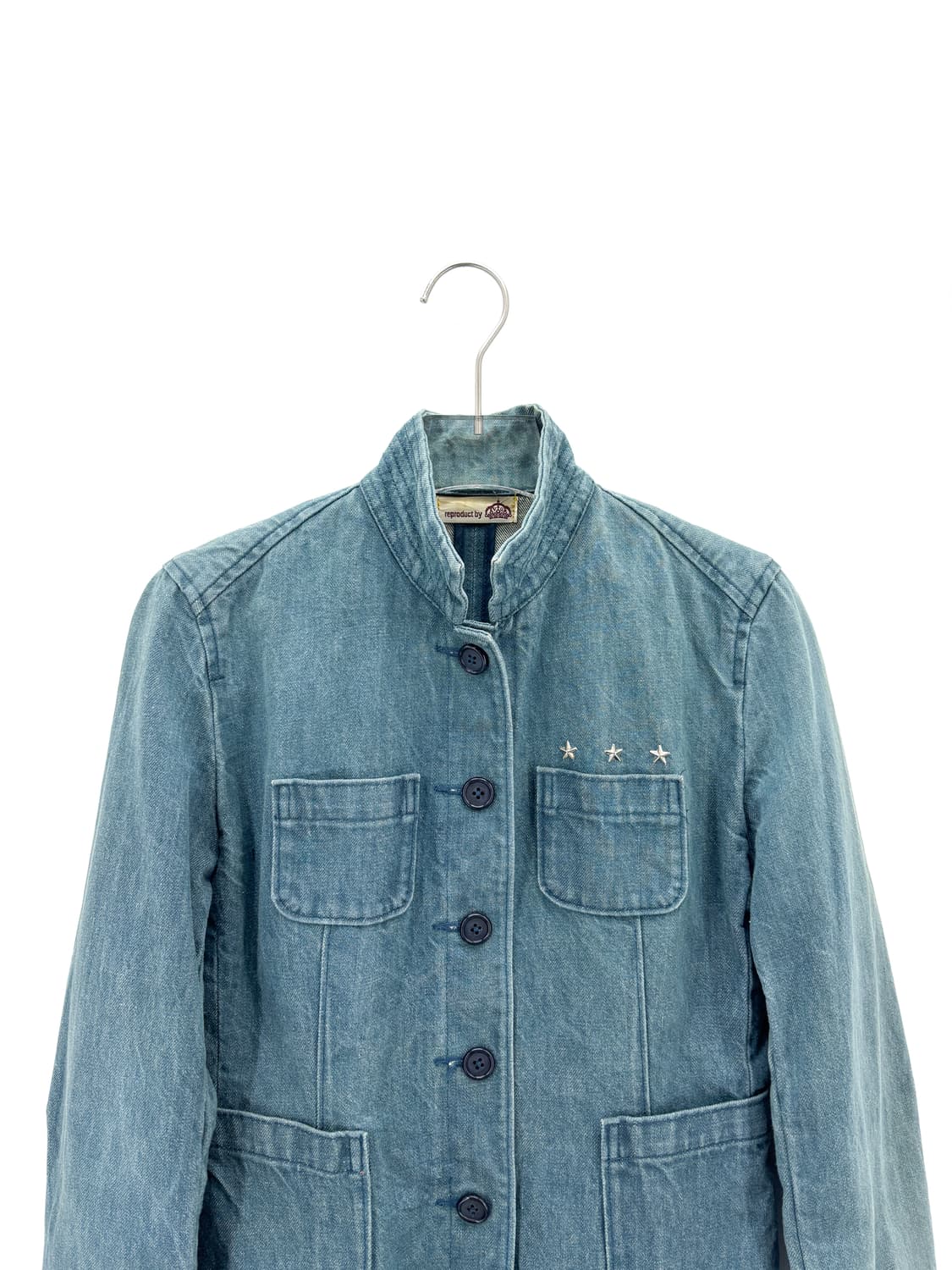 빈티지 별 스터드 장식 데님 자켓 상품이미지6