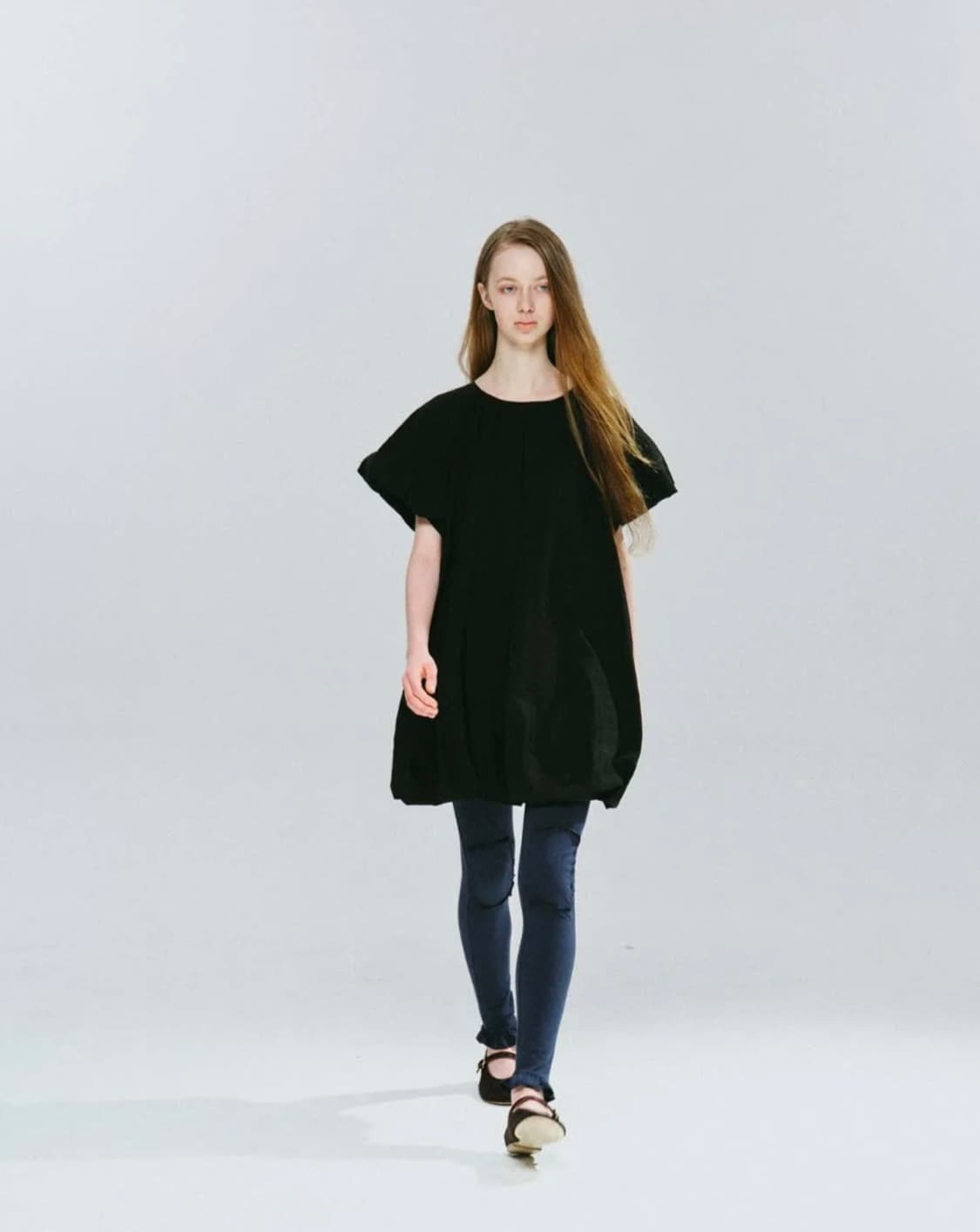 COSMOSS VOLUME MINI DRESS BLACK 상품이미지3