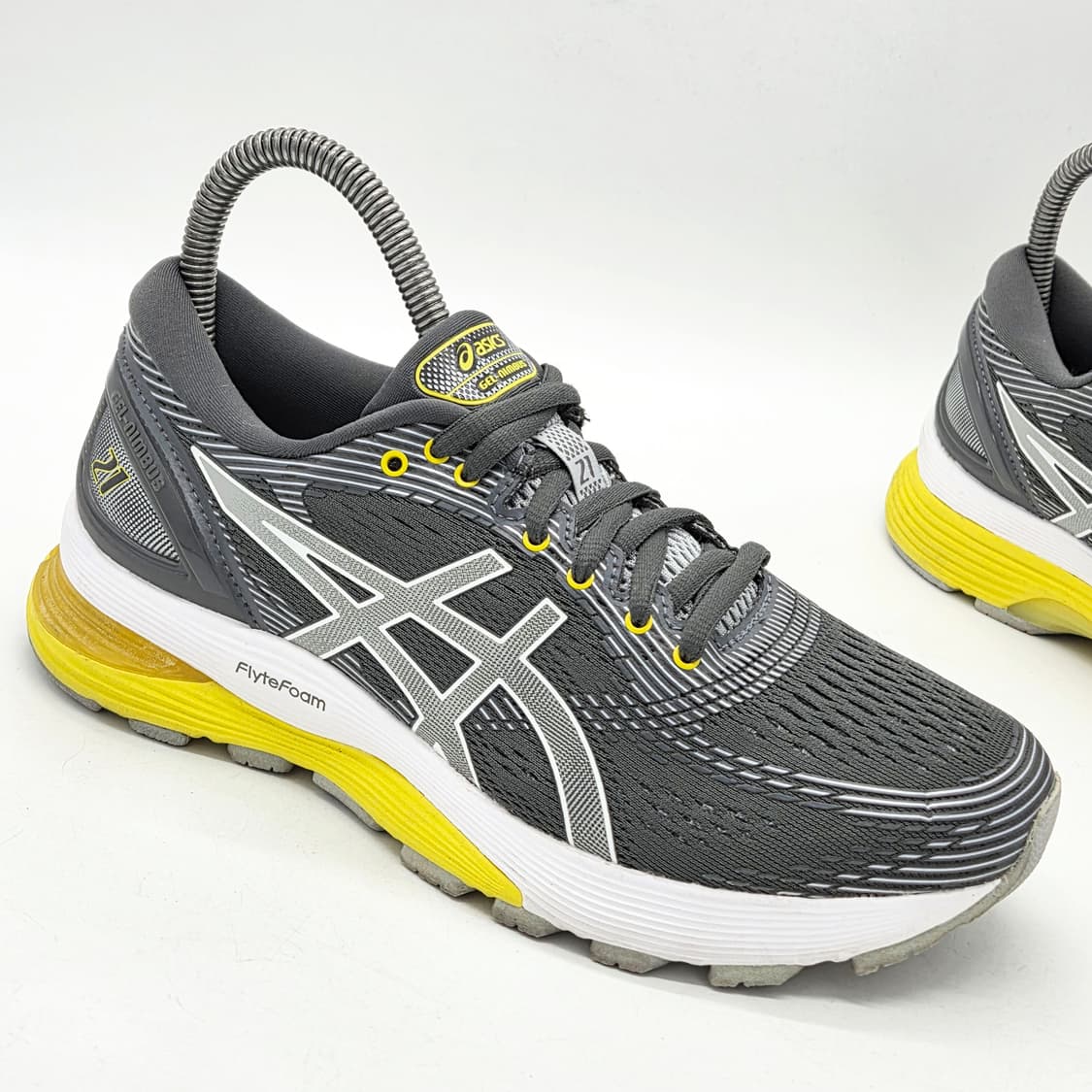 아식스 우먼스 젤 님버스 21 다크 그레이 (240) 상품이미지5