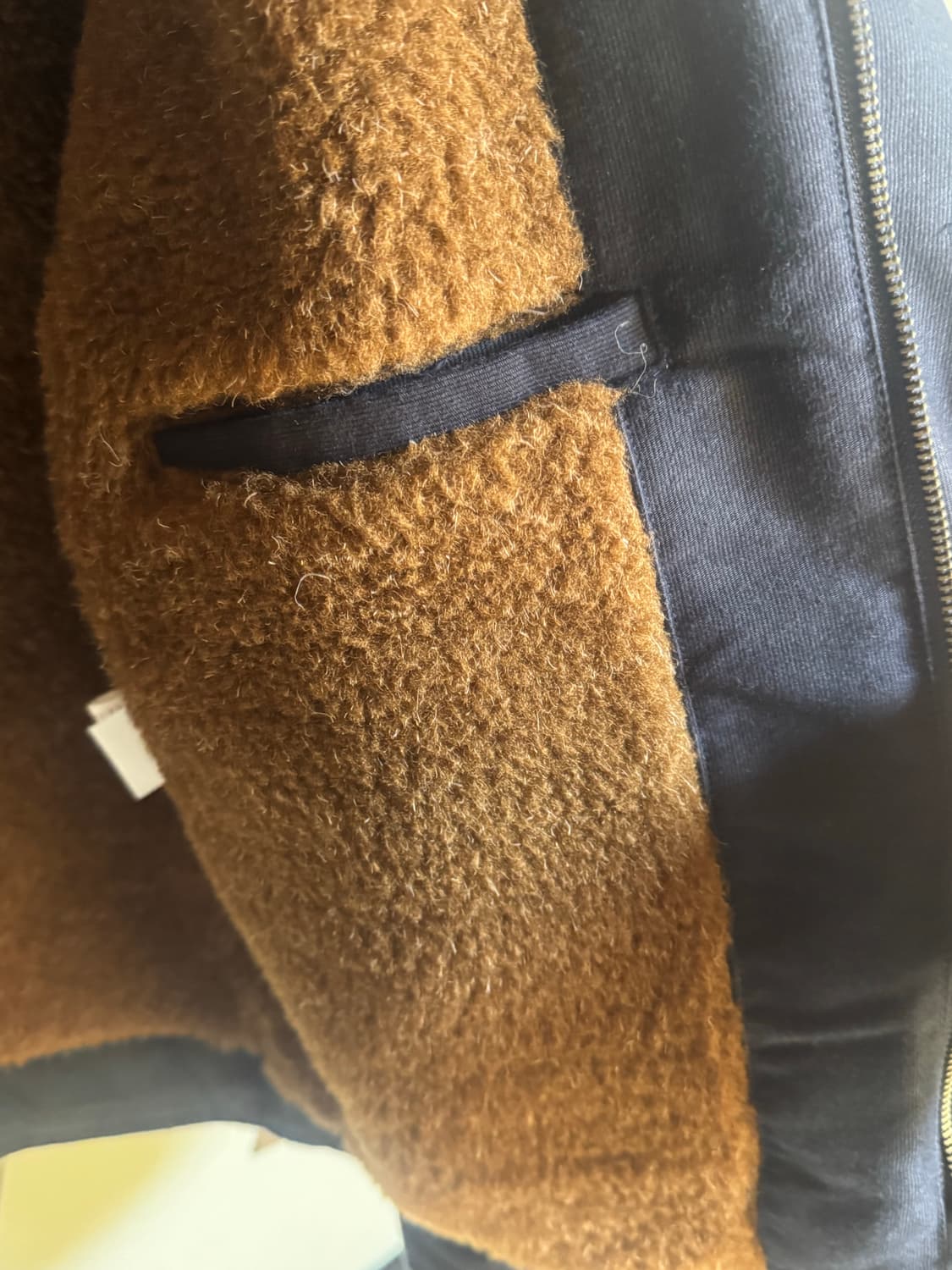 에스피오나지 네이비 퍼 자켓 상품이미지5