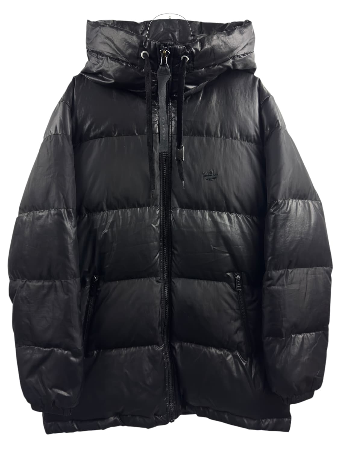 아디다스 트레포일 올블랙 유광패딩1499 상품이미지1