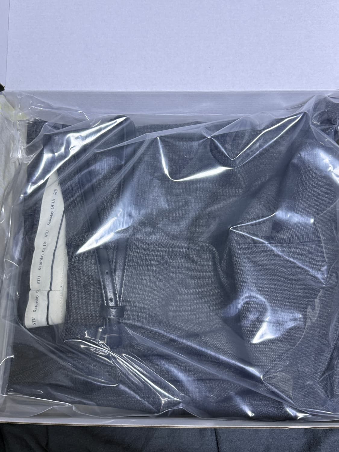 에스티유 크리즈 벨트 슬랙스 인 차콜 상품이미지2