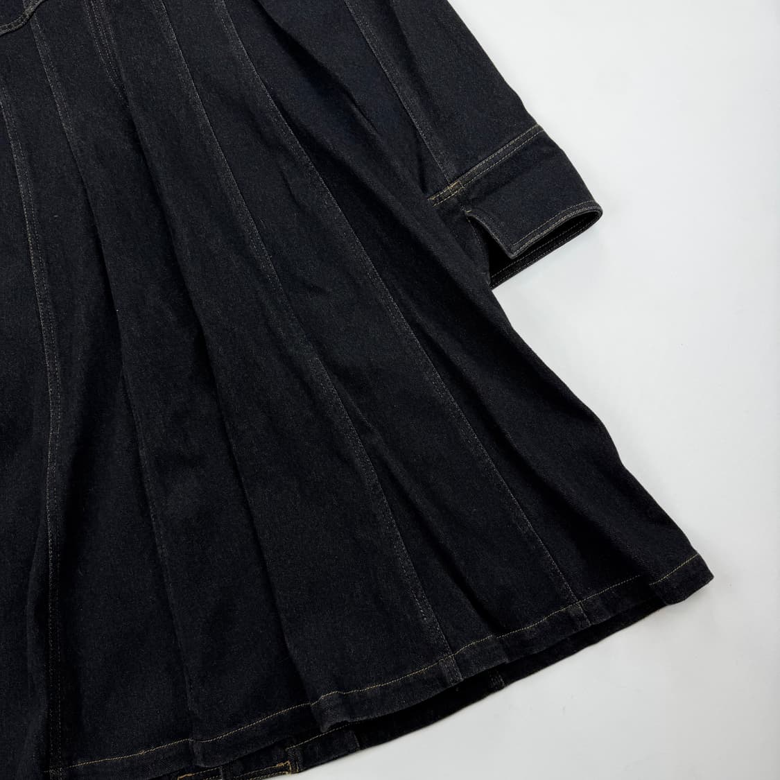 Hiroko koshino 흑청 데님 원피스코트 상품이미지10