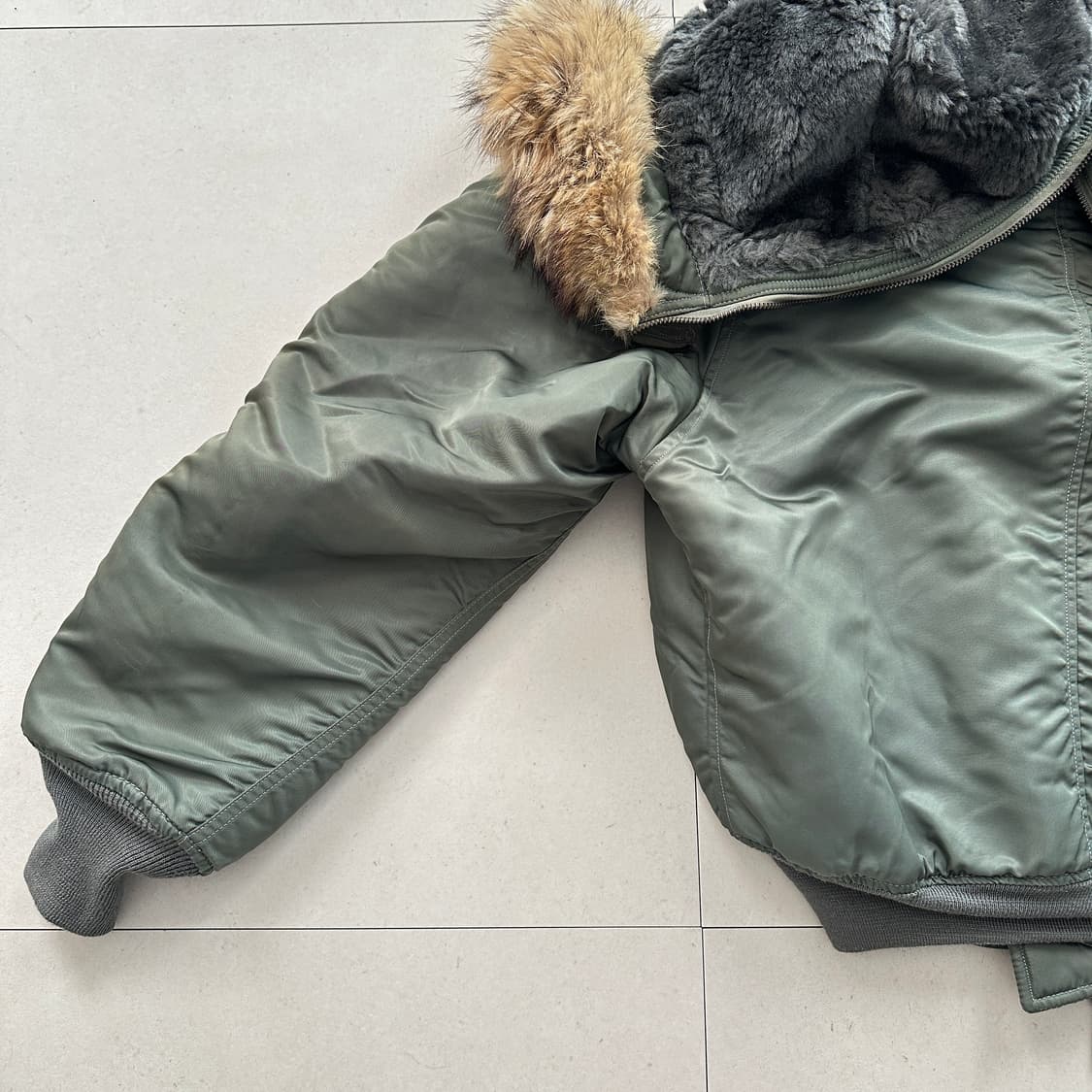 60s 오리지널 N-2B 스카이라인 베트남전 항공점퍼 블랙택 M 상품이미지10