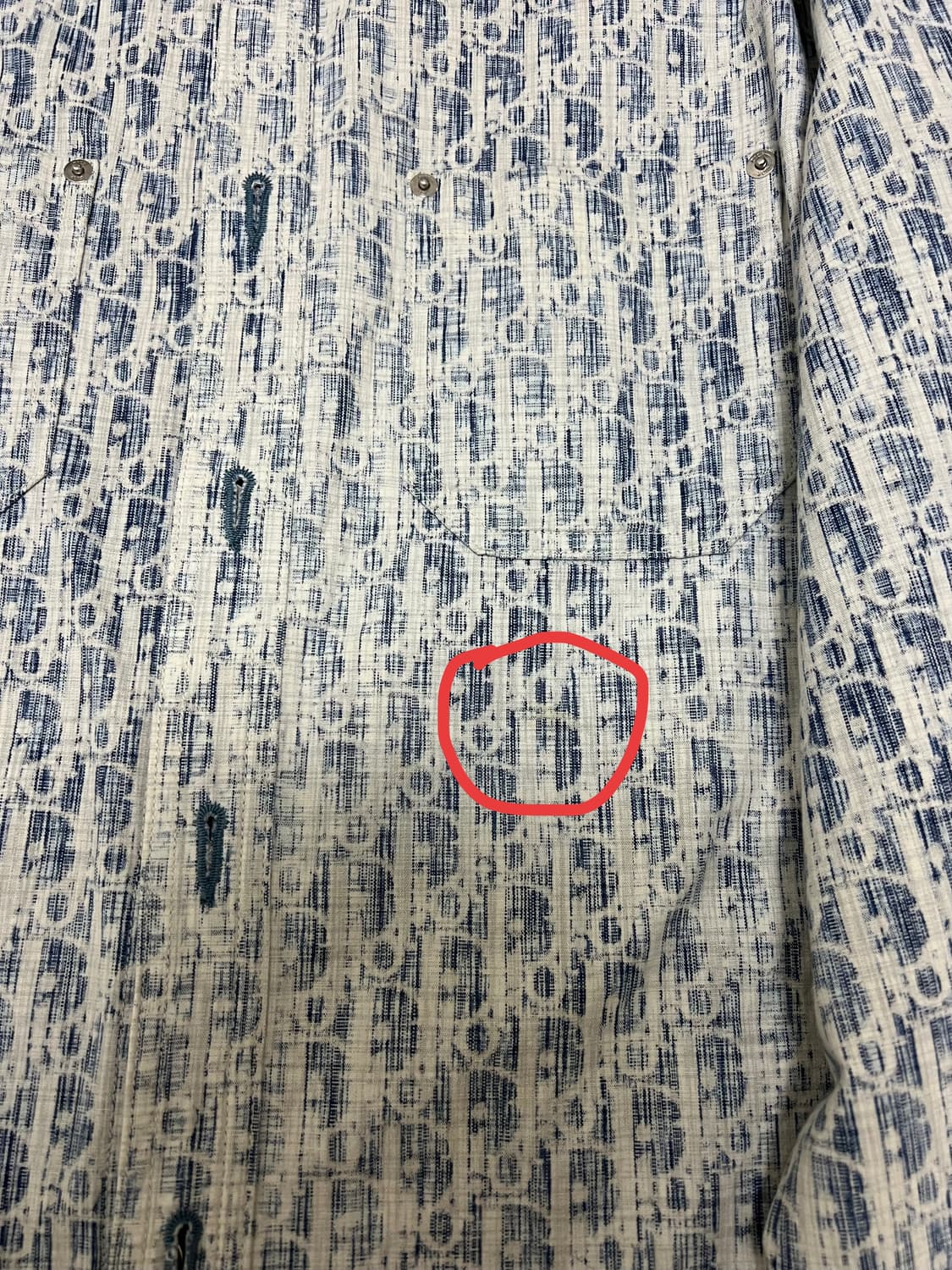 (42) 디올 오블리크 데님 셔츠 상품이미지10