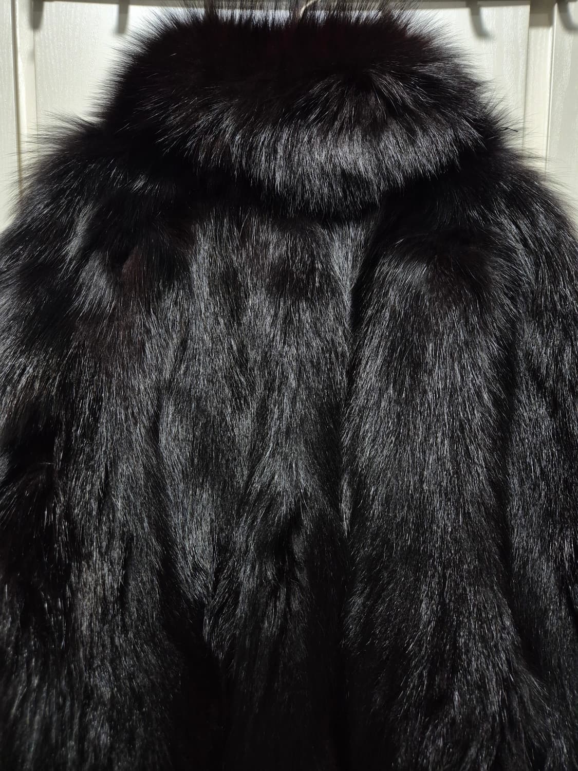 (세일)빈티지 블랙 폭스 퍼 코트 상품이미지5
