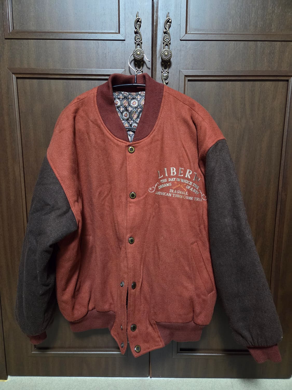 90's 빈티지 자수 봄버지켓 상품이미지1