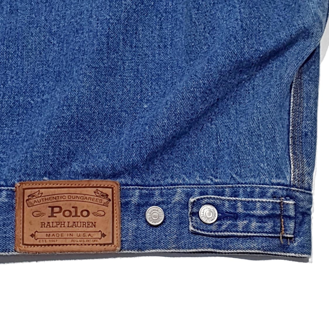 폴로컨트리 데님 트러커 덩가리 보로 패치워크 (100-105) L 상품이미지5