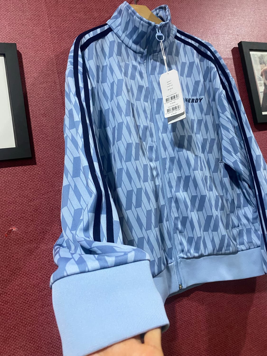 널디 트랙 탑 스카이 블루 S 새상품 상품이미지4