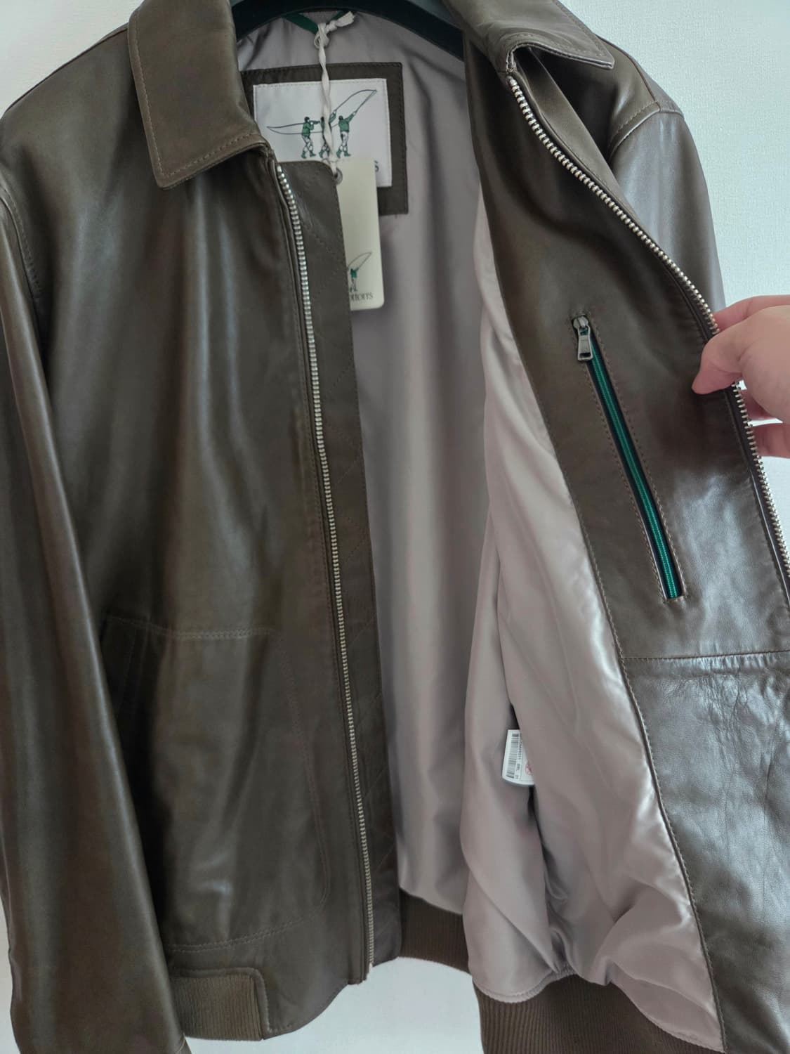 헨리코튼 램스킨 베지터블 레더 블루종 105 상품이미지4