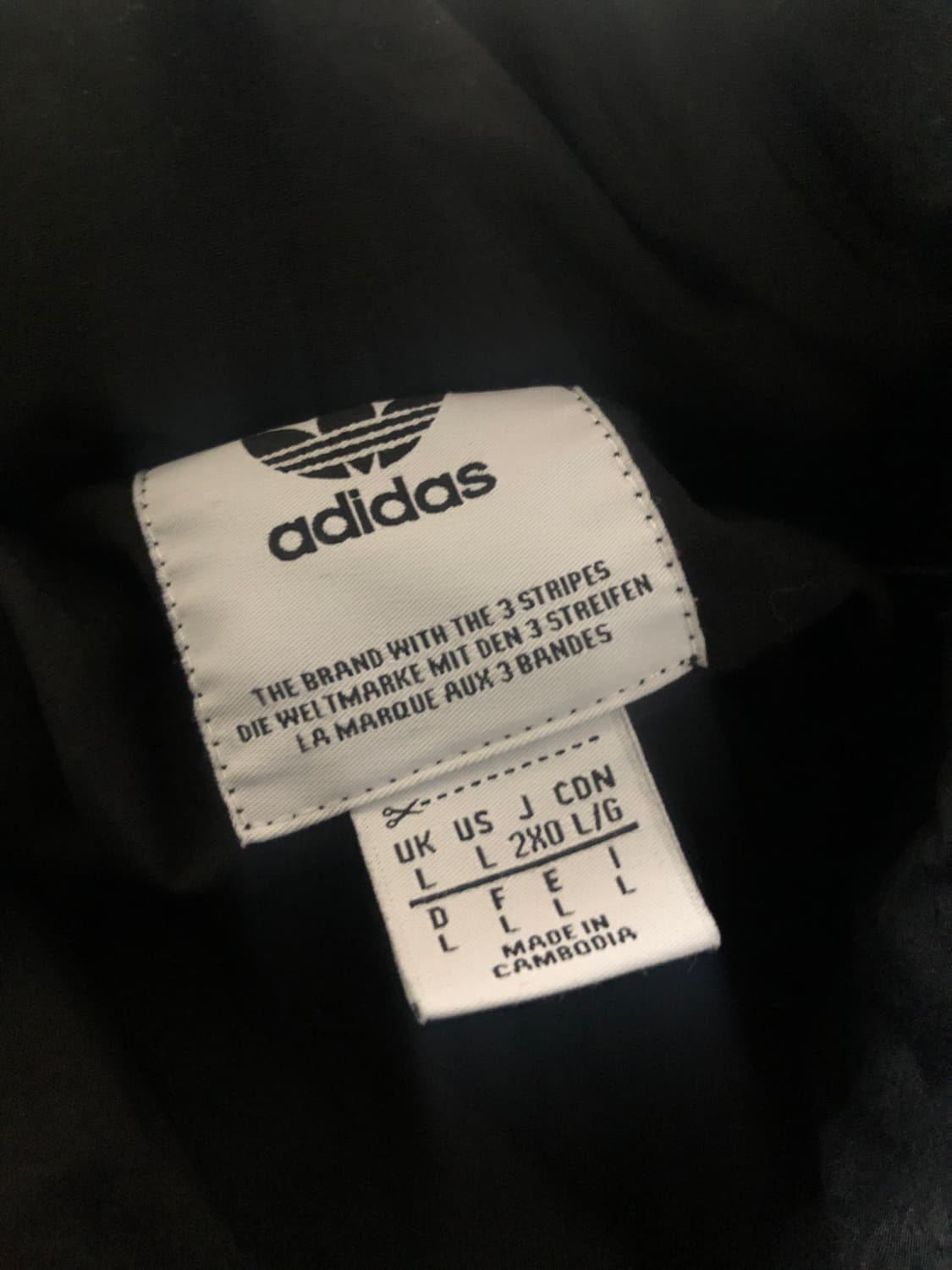 아디다스 블랙 파이어버드 투웨이 바람막이 자켓 2XL 상품이미지5