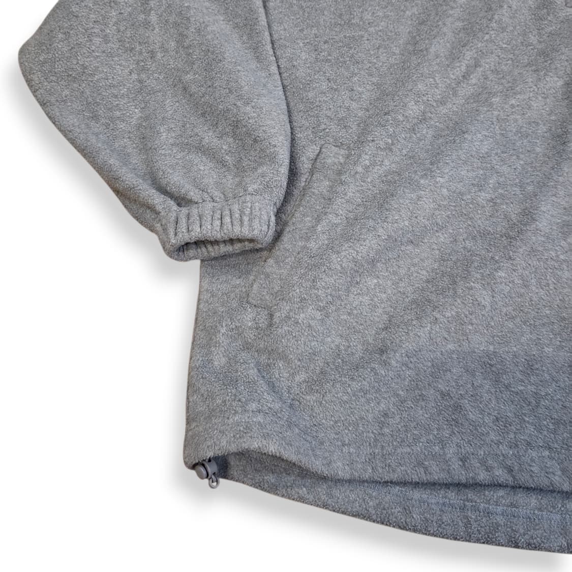 젝시믹스 그레이 오버핏 플리스 아노락 반집업 상품이미지5