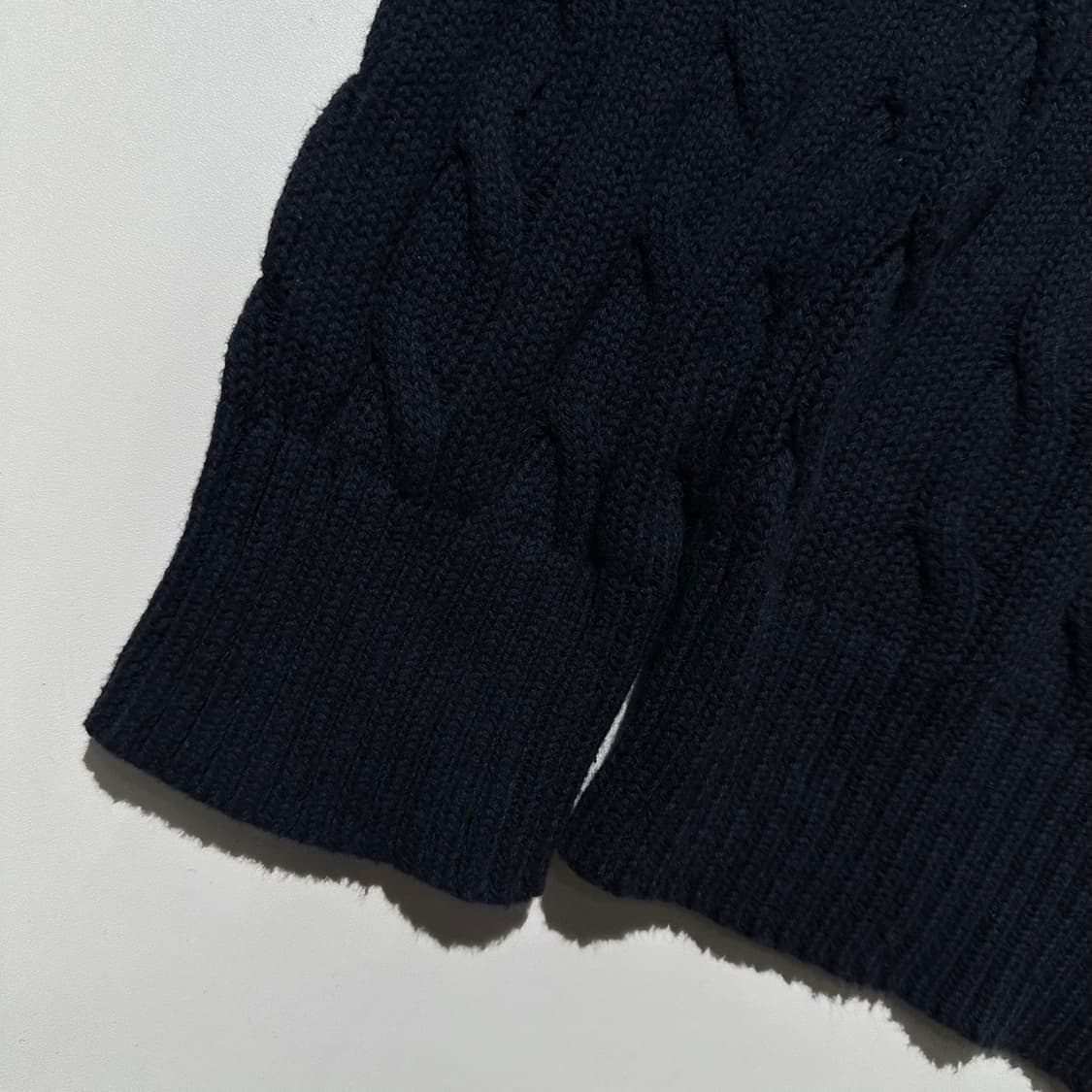 폴로 랄프로렌 케이블 라운드 니트 네이비 상품이미지5