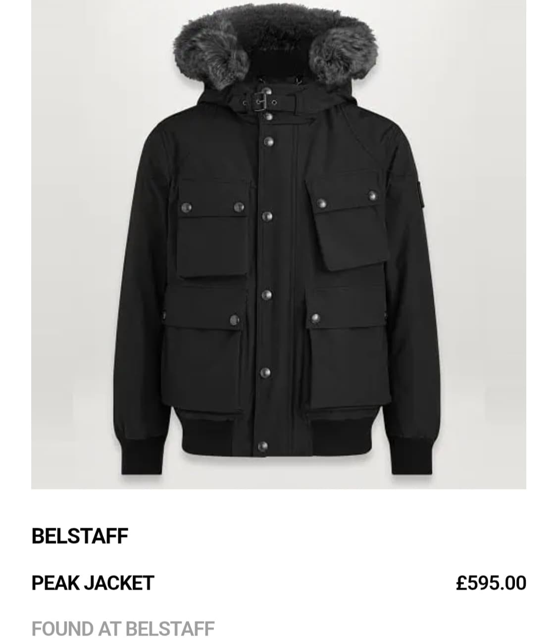 (21년) 벨스타프 피크 자켓 다운 750필 점퍼 36 상품이미지2