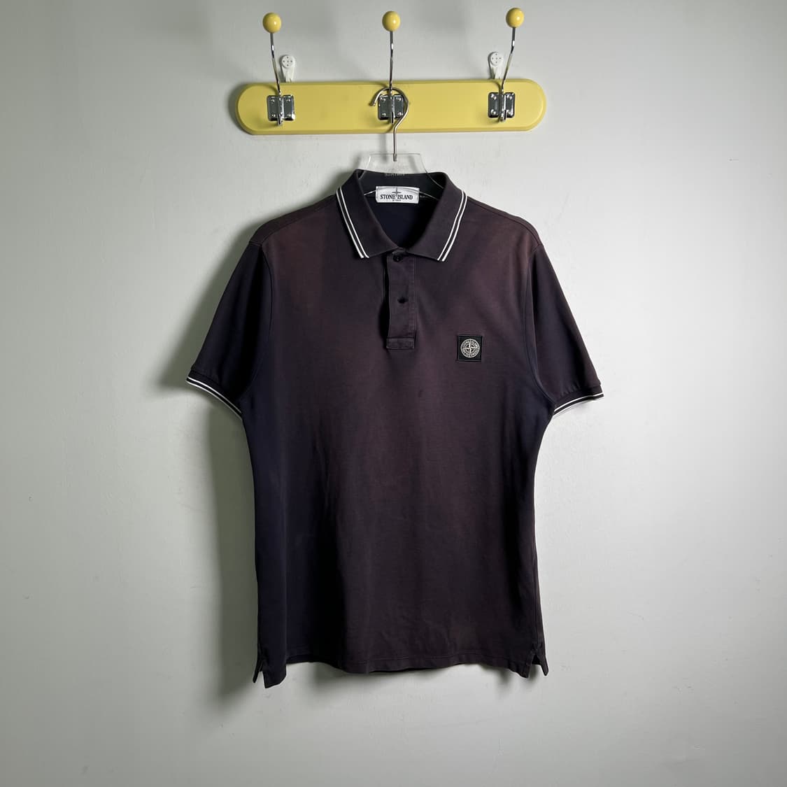 스톤아일랜드 스트레치 코튼 피케 슬림핏 반팔 폴로 셔츠 L 상품이미지1