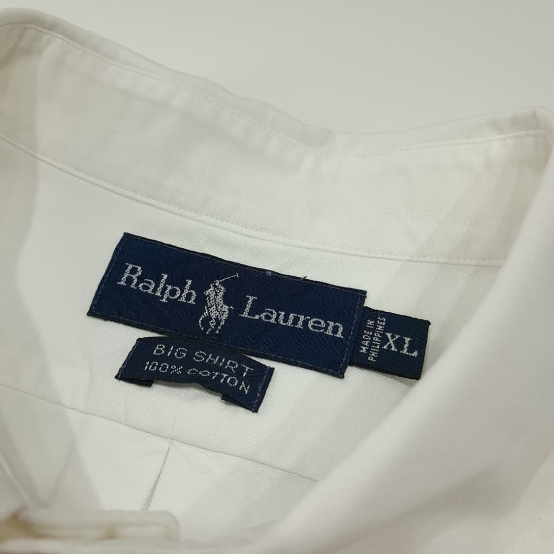 CL755 XL 폴로 90s 멀티포니 화이트 빅셔츠 남방 상품이미지3