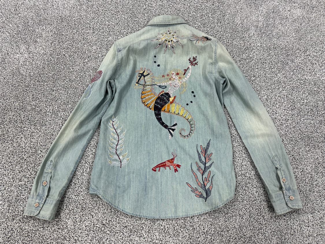 MOTHER USA 자수 데님셔츠 상품이미지2