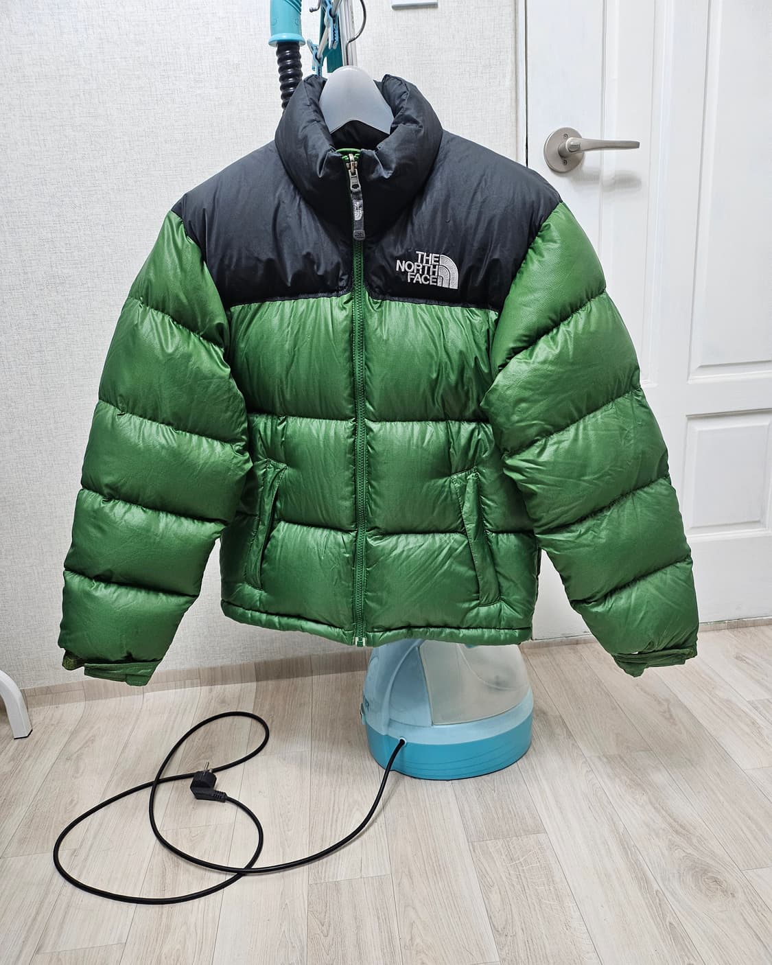 (85~90) ☆초대장급☆ 노스페이스 700눕시 [연그린] 구스다운패딩 상품이미지1