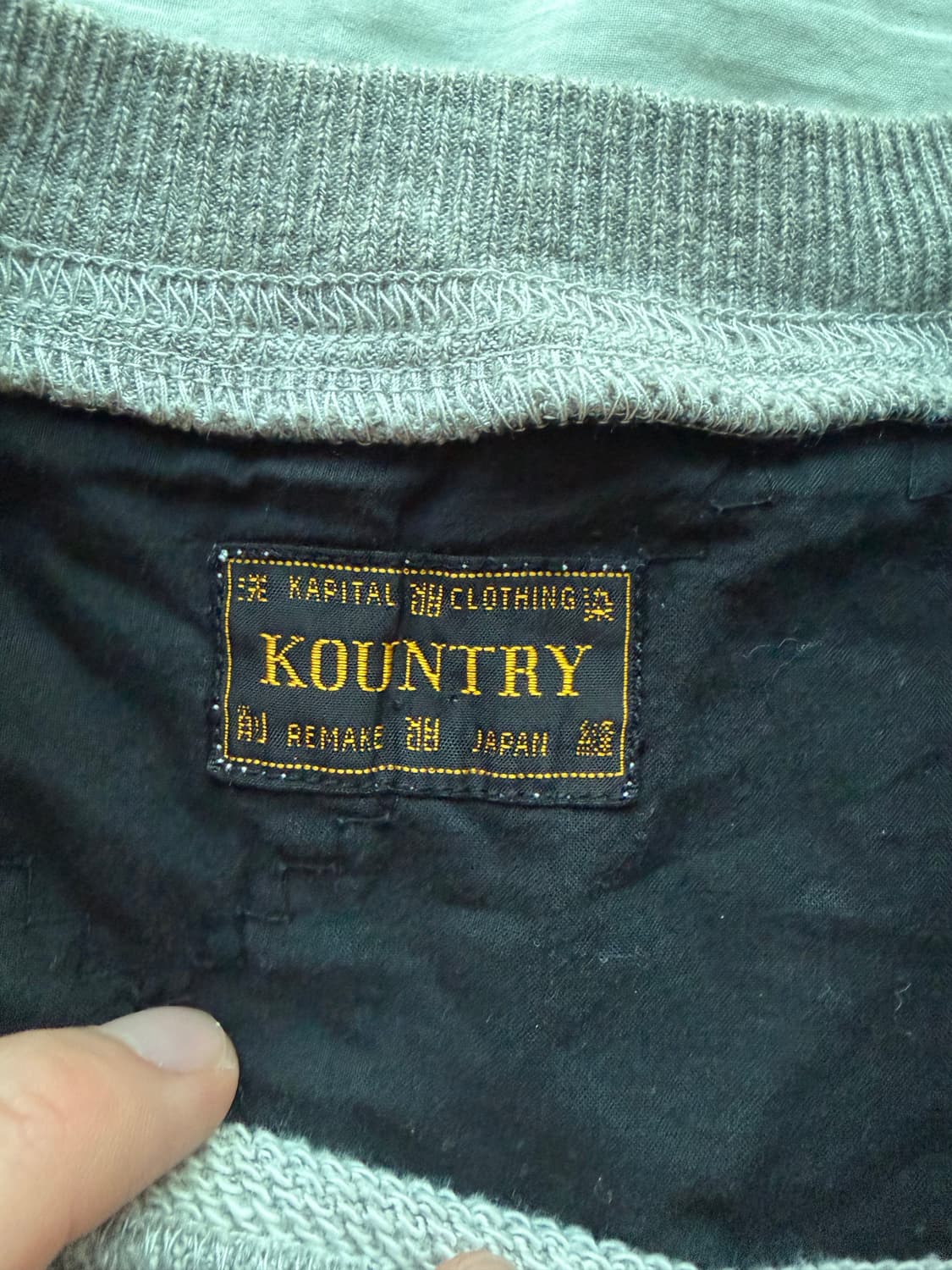 [3] 캐피탈 아메리칸 퀼트 투톤 스웻셔츠 맨투맨 상품이미지6