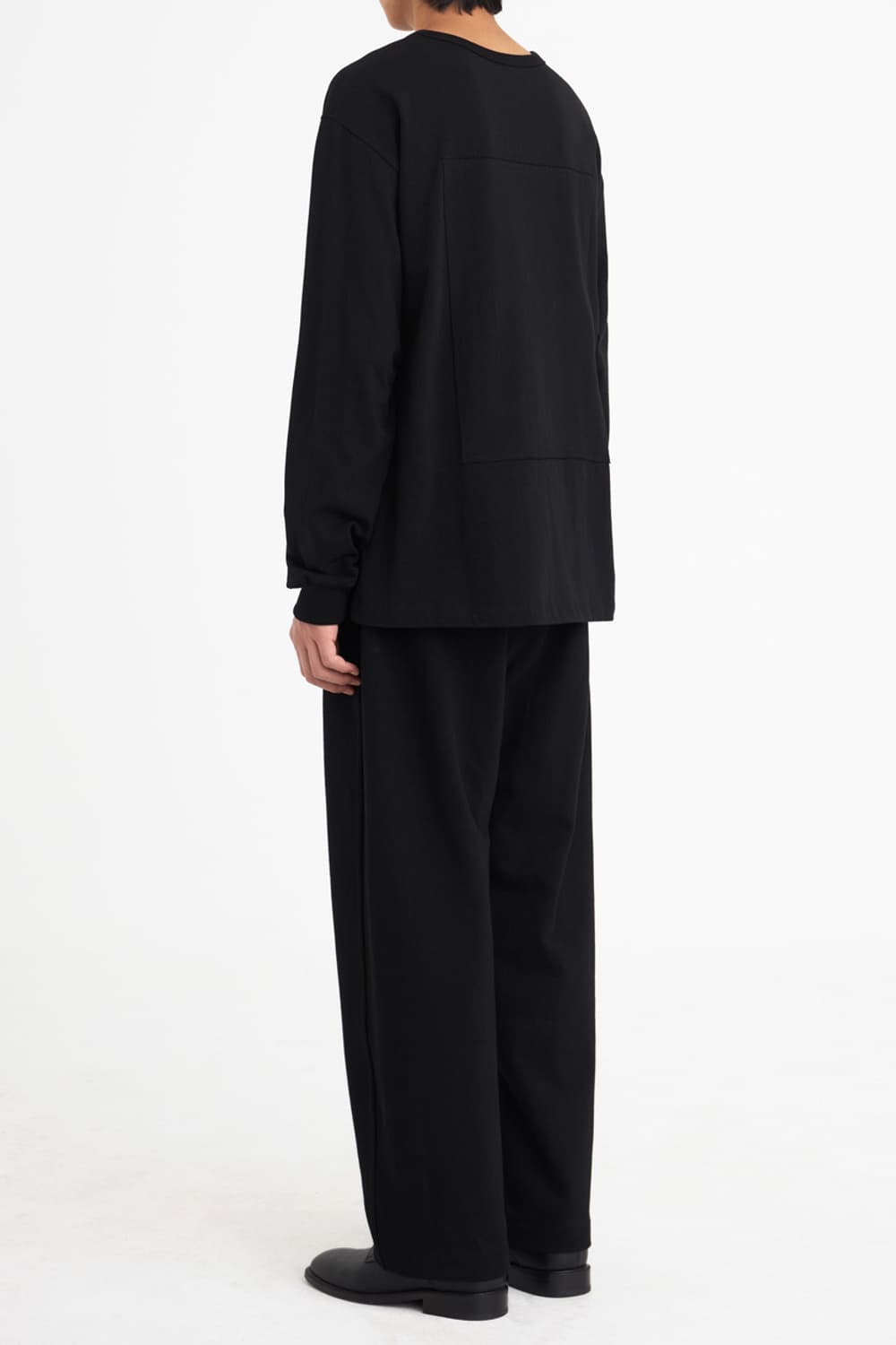 유스 패널드 롱슬리브 블랙 상품이미지3