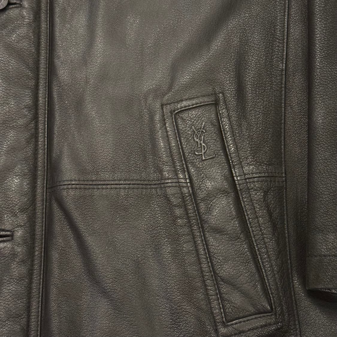 YSL Pour Homme 입생로랑 레더 카코트 상품이미지6